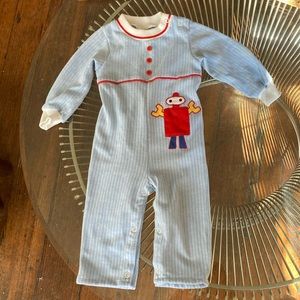 Vintage 80s robot jumpsuit size 12 months